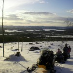 På väg upp på toppen av Målingsberget