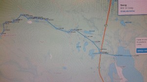 Nya leden från Bodarsjöns station till Siksjön