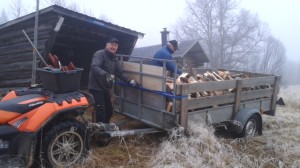 Vedpåfyllning vid Storåsen