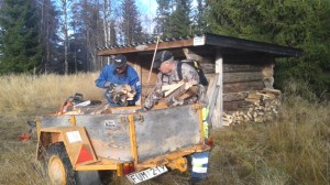 Vedpåfyllning vid Rörsvallen