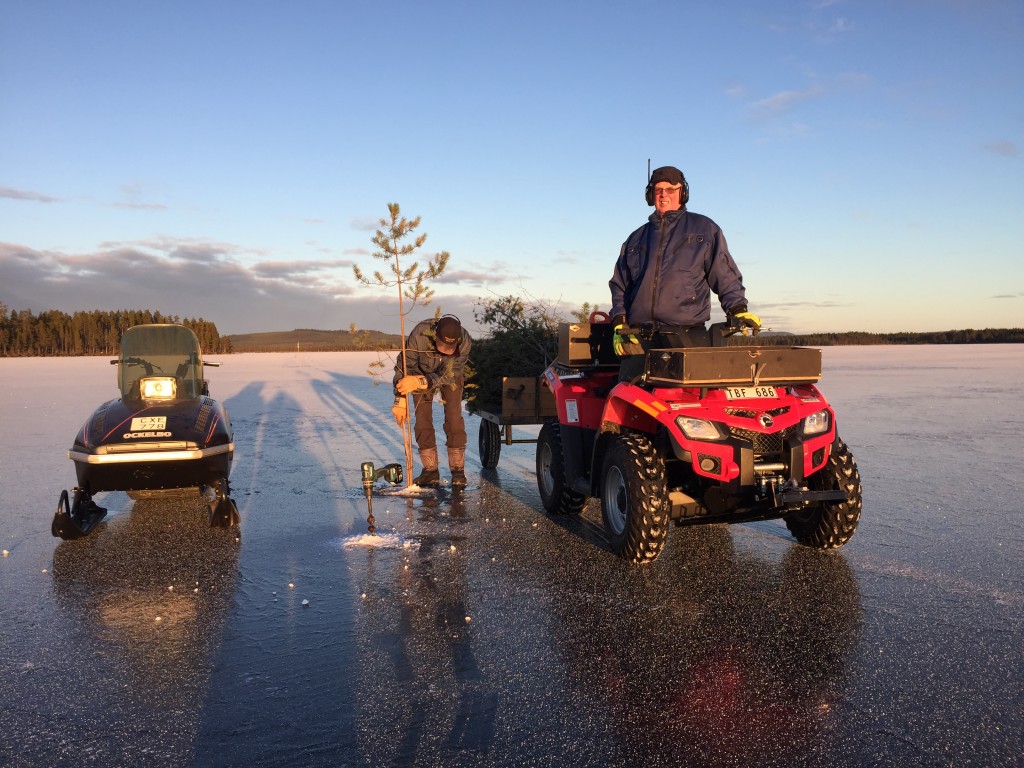 Uppsättning av ruskor