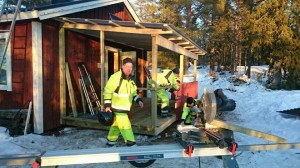 Bygge av altan