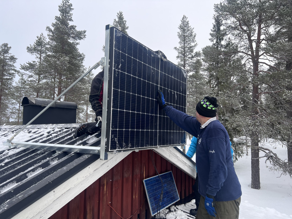 Uppsättning av solpanel