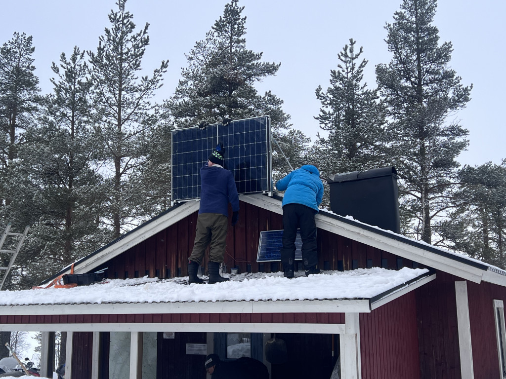 Uppsättning av solpanel