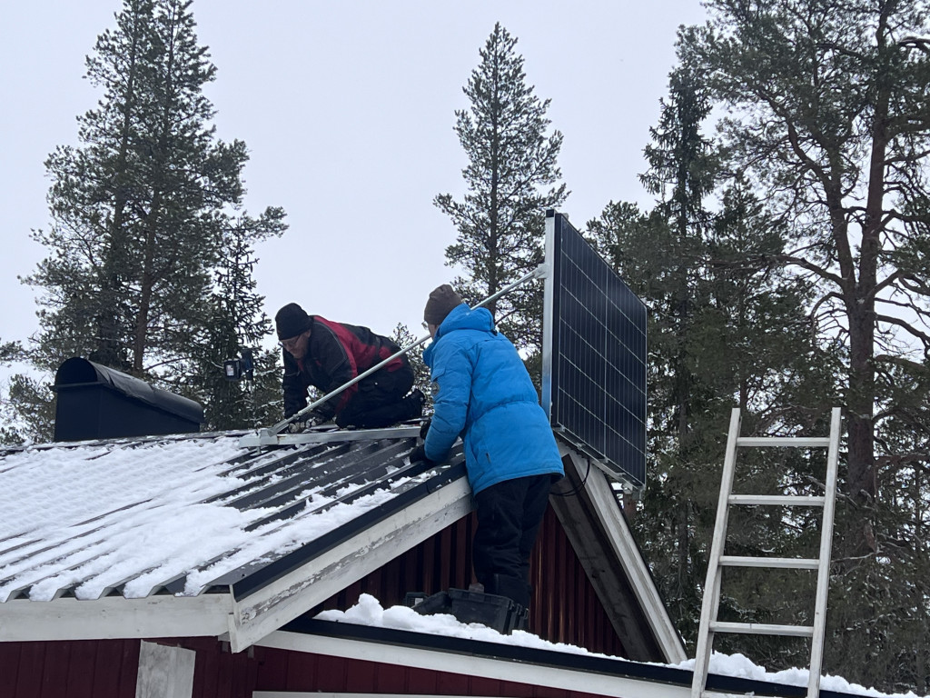 Uppsättning av solpanel