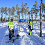 Nya skyltar vid flygfältet