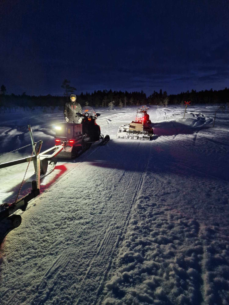 Sladdning mot Enskäla 20240207