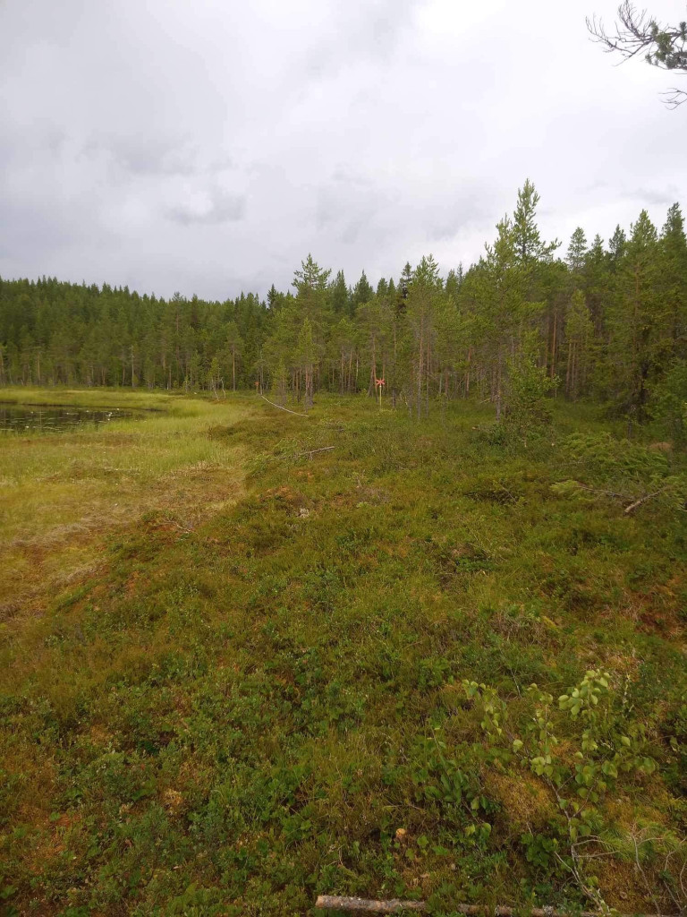 Omdragning av leden vid Lill-Simatjärn