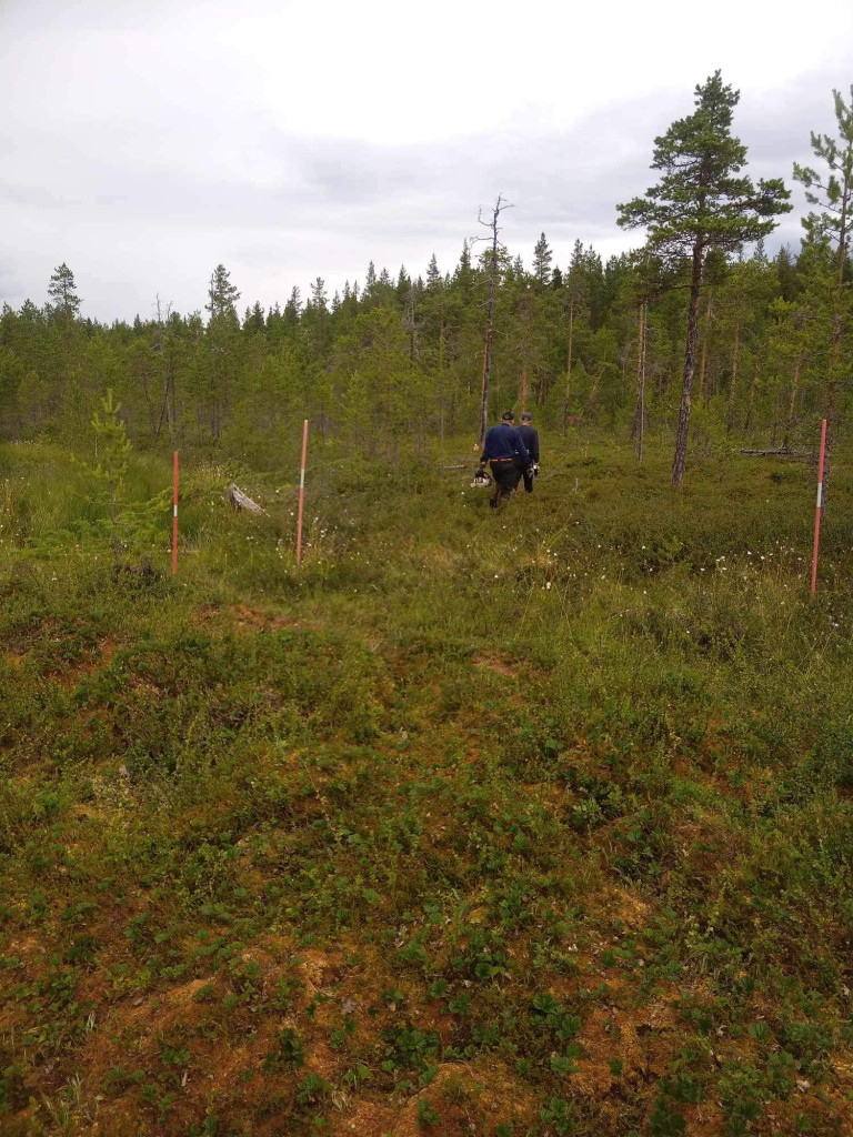 Omdragning av leden vid Lill-Simatjärn