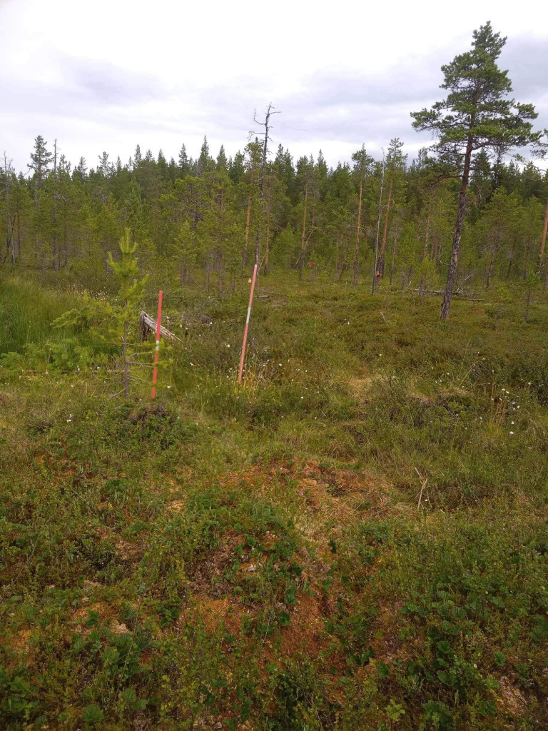 Omdragning av leden vid Lill-Simatjärn