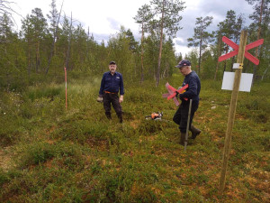 Omdragning av leden vid Lill-Simatjärn