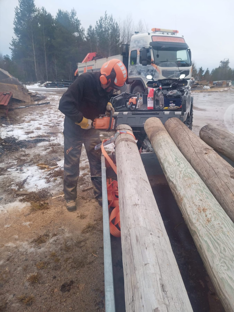 Bygge av bro Prästbäcken