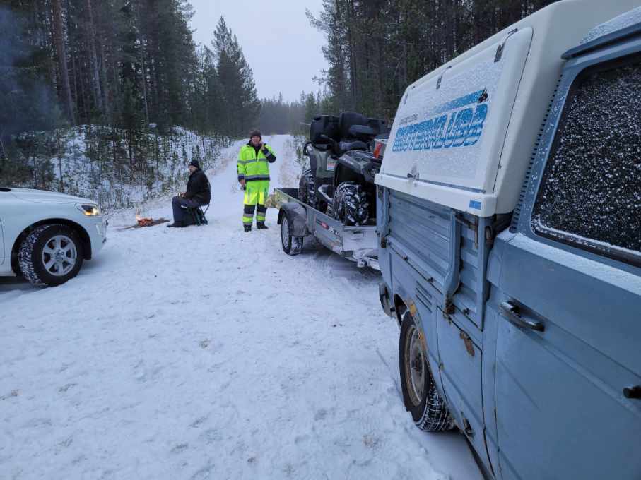 Uppsättning av kryss Östivallen-Säldervallen