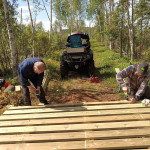 Brobygge mot Knätten