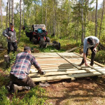 Brobygge mot Knätten