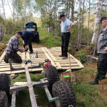 Brobygge mot Knätten