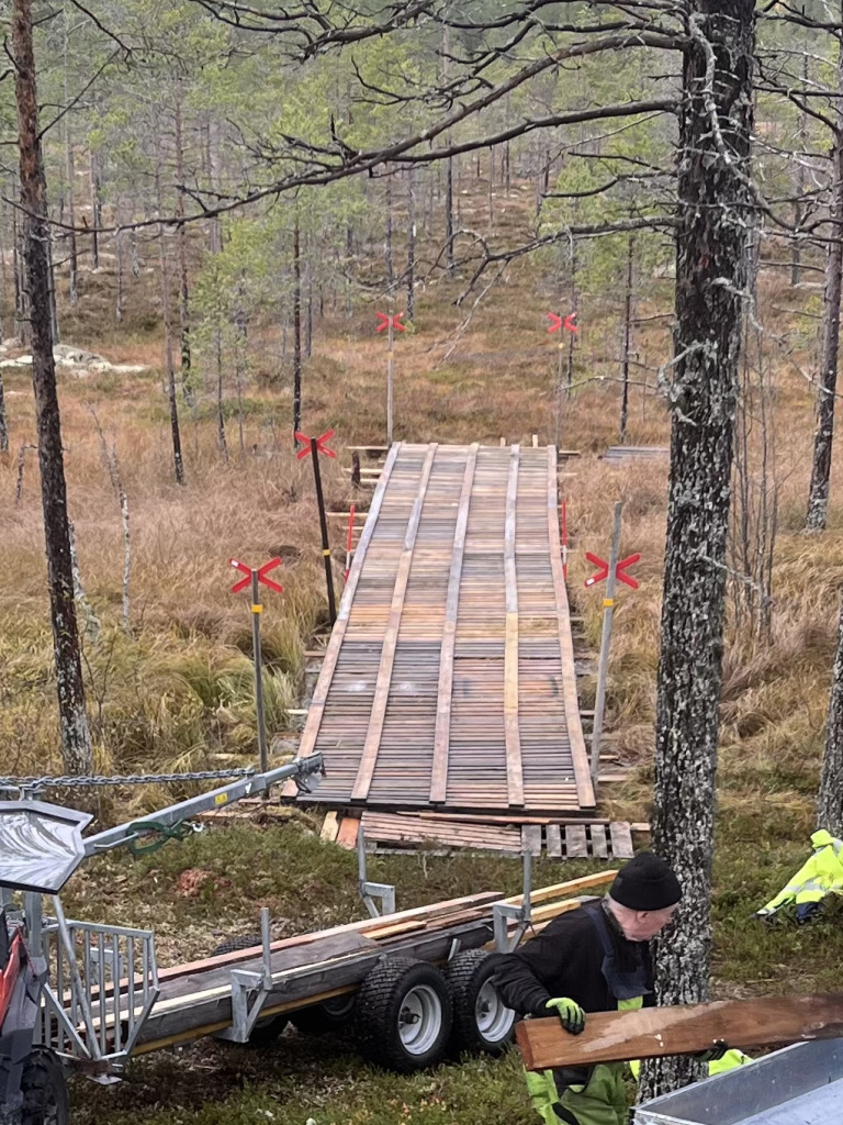 Brobygge mellan Skidstadion-Vallsjön