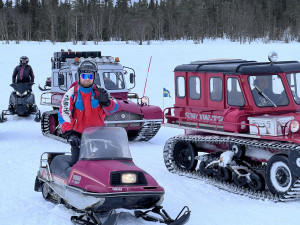 Jonas och Snowtrack karavanen kom samtidigt