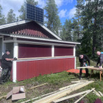 Uppsättning av vindnät
