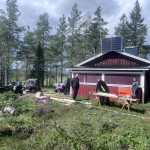 Uppsättning av vindnät